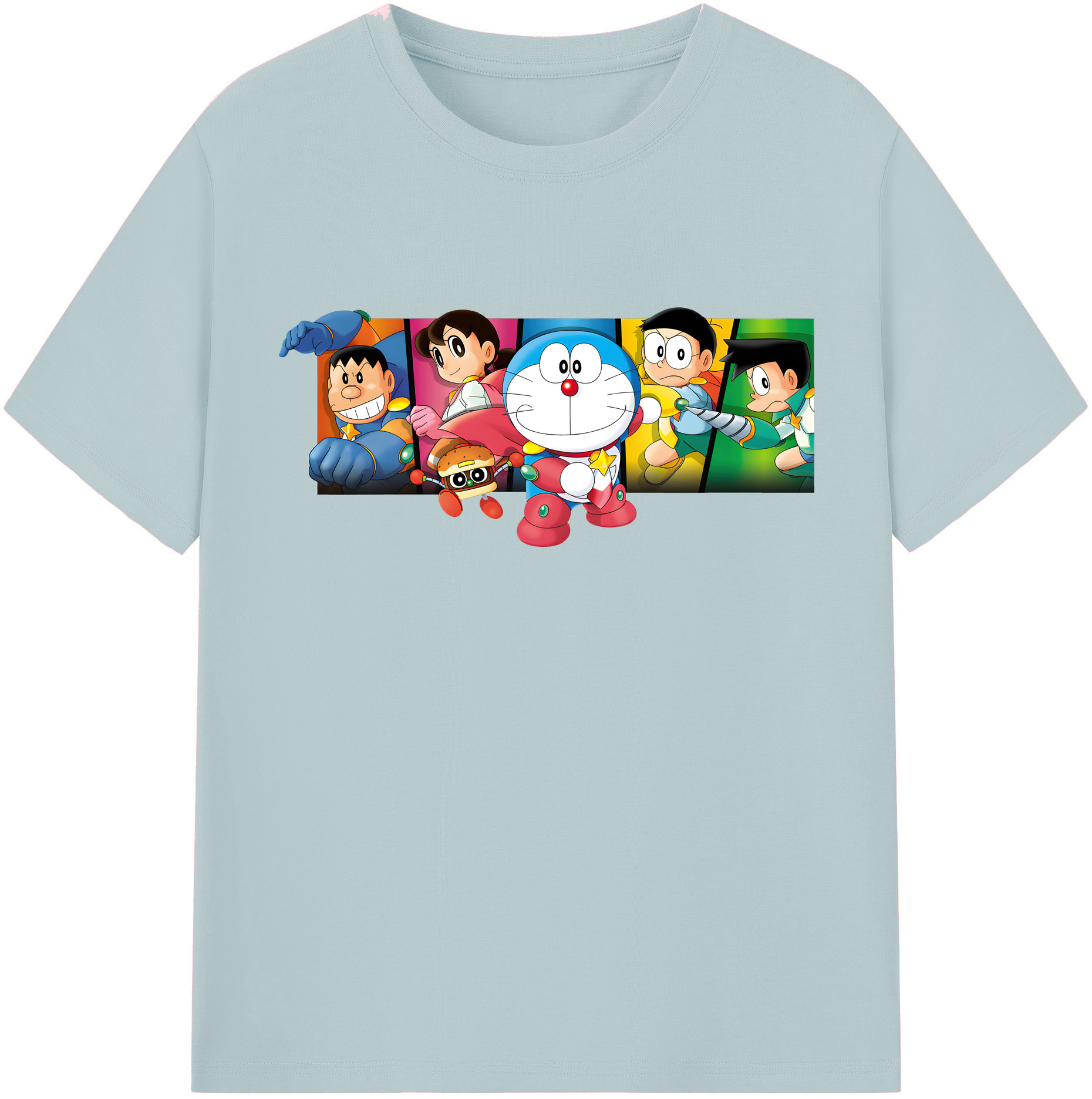 （画像用） ドラえもん Doraemon 綿100％半袖Tシャツ（フロントプリント）